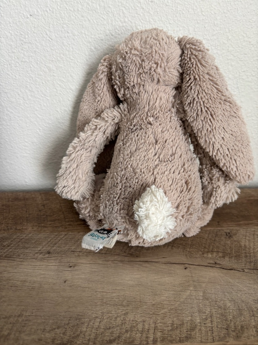 Jellycat Beige Bashful BunnyPlush Stuffed Animal - Taupe / MEDIUM - Picture 4 of 5